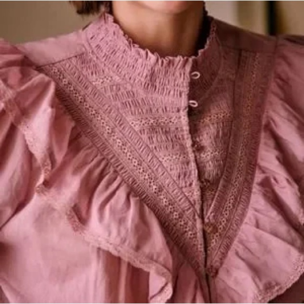 Sezane Marty Blouse in Pink 🌸 size 40 / US 8 - Picture 3 of 6